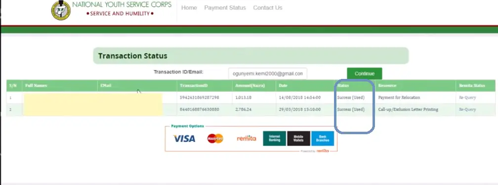 How to Check NYSC Payment Status