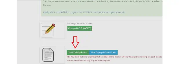 How to Check your NYSC Call Up Letter print call up letter