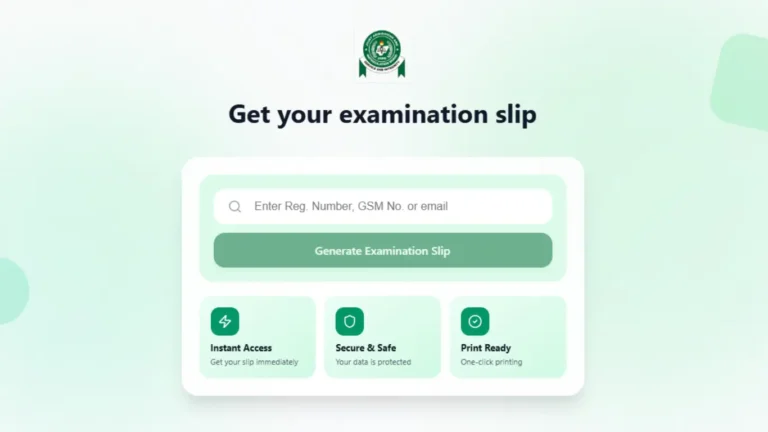 How to Print Your Jamb Exam Slip