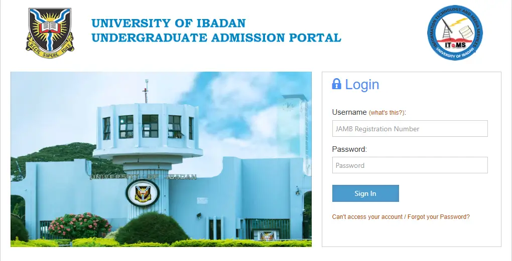 University of Ibadan Admission Requirements